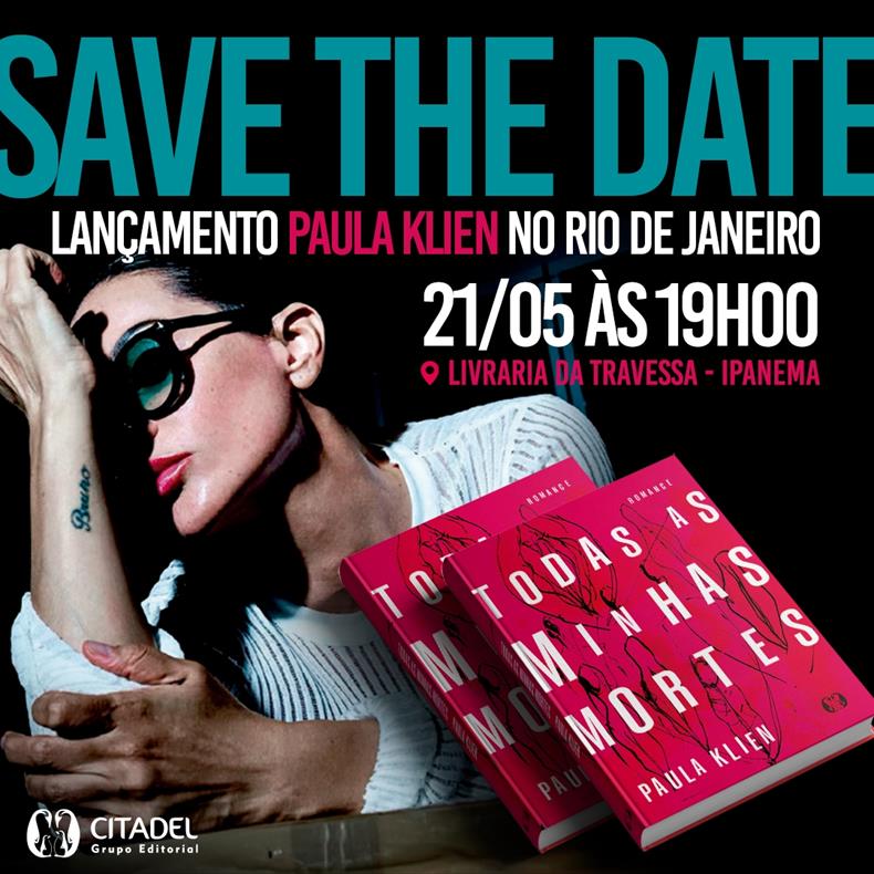 Paula Klien lança livro "Todas as minhas mortes"